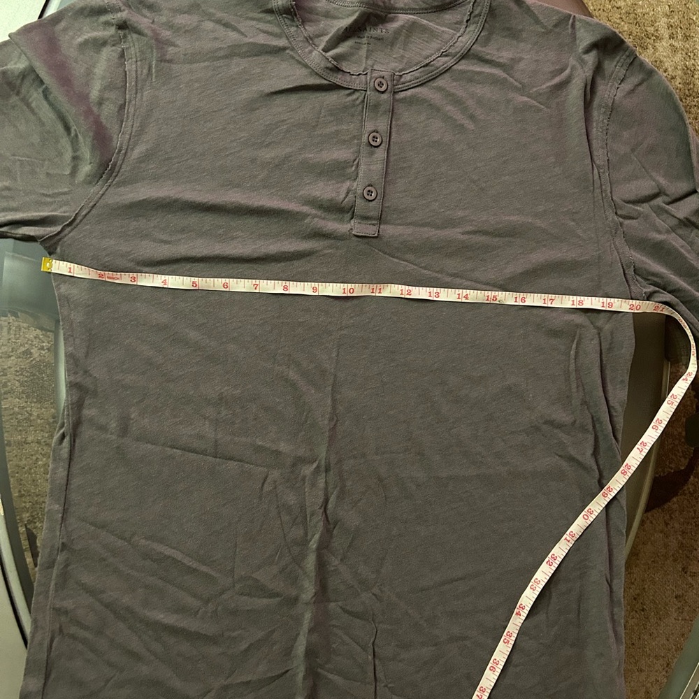NWOT ALLSAINTS Regular Fit Long Sleeve Henley Shirt - Size Small - Picture 6 of 7